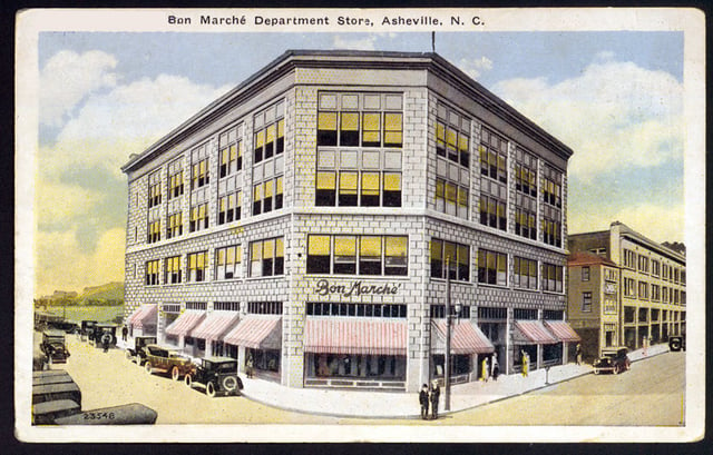Department stores, such as Le Bon Marché of France, appeared from the mid nineteenth century