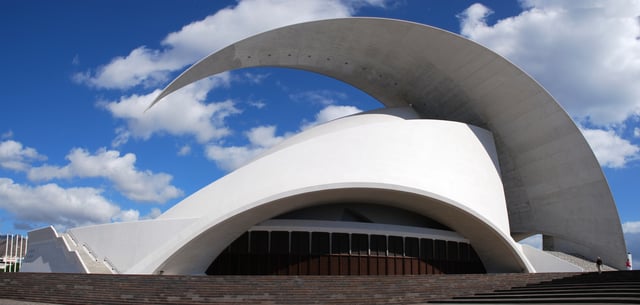 Auditorio de Tenerife by Santiago Calatrava, and an icon of contemporary architecture in the Canary Islands, (Santa Cruz de Tenerife)