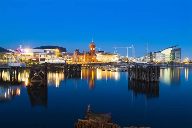 Redevelopment in the city's historic Cardiff Bay area