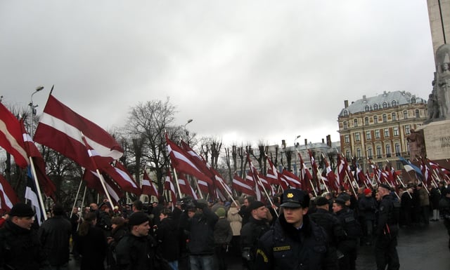 Remembrance day of the Latvian legionnaires, 16 March 2008