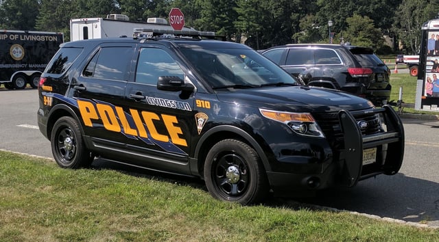 An SUV of the Livingston Police Department