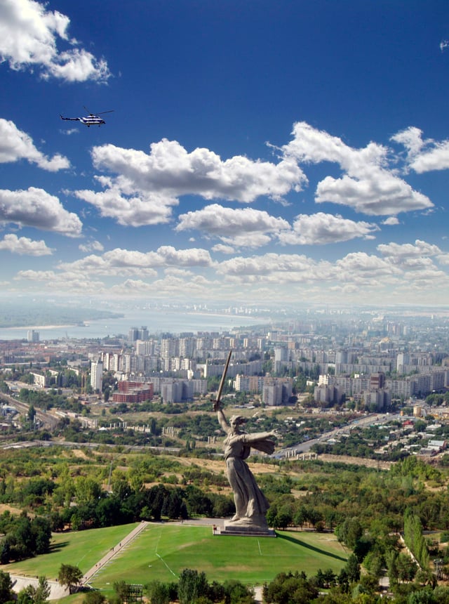 The Motherland Calls in Volgograd is the tallest statue of a woman in the world (not including pedestals).