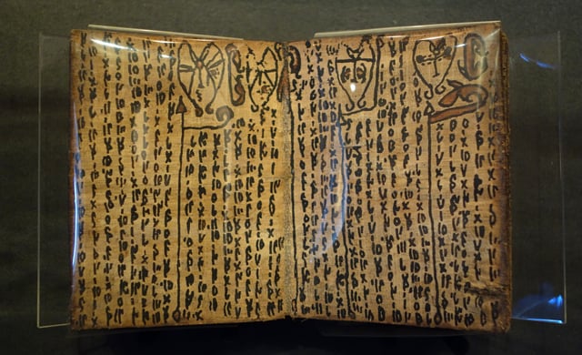 Manuscript from early 1800s using Batak alphabet
