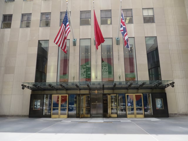 Christie's American branch in Rockefeller Center, New York