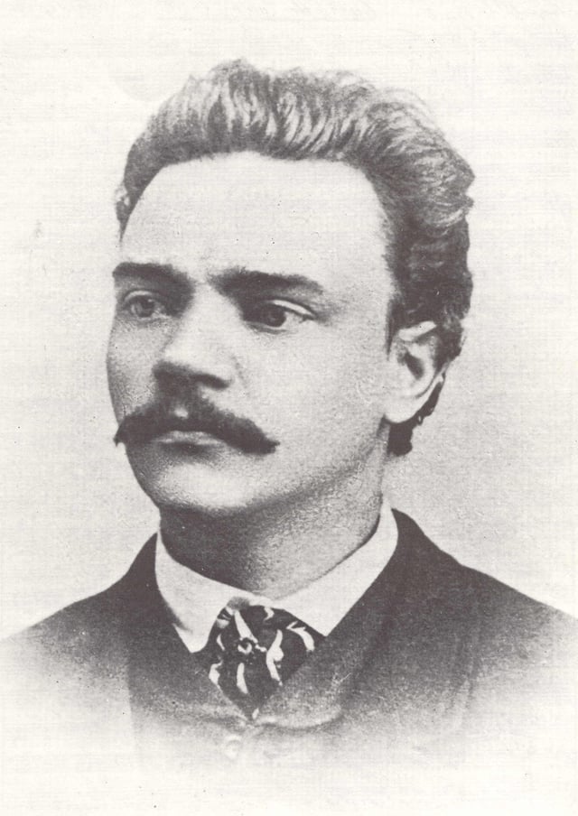 Antonín Dvořák in 1868, age 26 or 27.