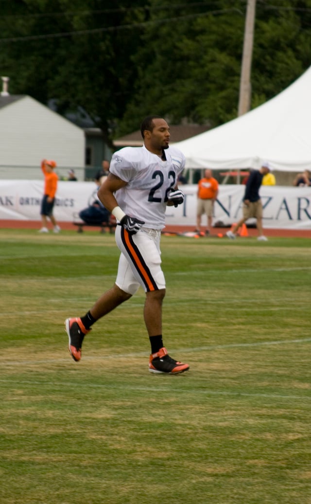 Forte during training camp in 2009