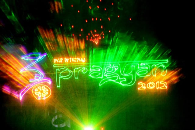 Laser show during Pragyan 2012