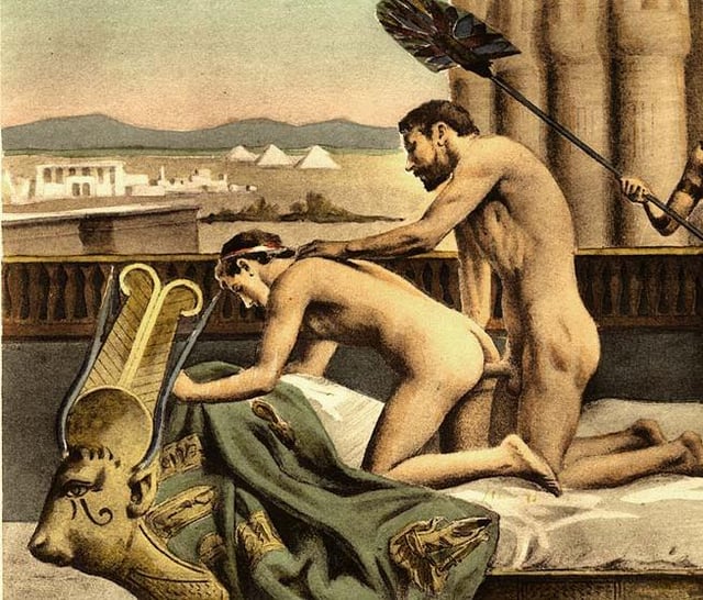 19th-century erotic interpretation of Hadrian and Antinous (detail), by Paul Avril