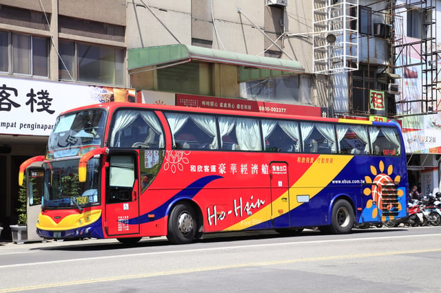 A Nan-Jye bodied K400IB4X2NB bus operated by Ho-Hsin Bus in Taiwan