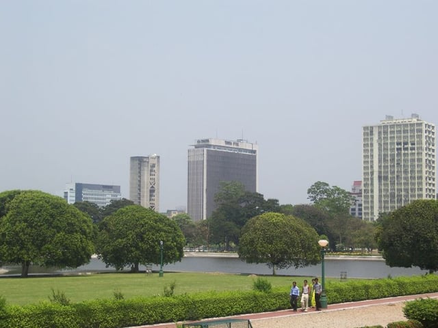 Kolkata skyline from Chowringhee