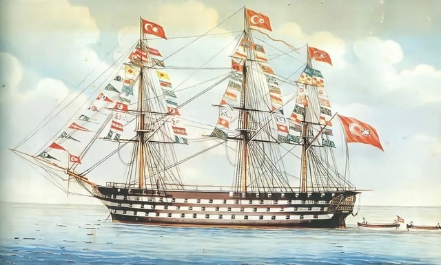 Mahmudiye (1829) participated in numerous important naval battles, including the Siege of Sevastopol