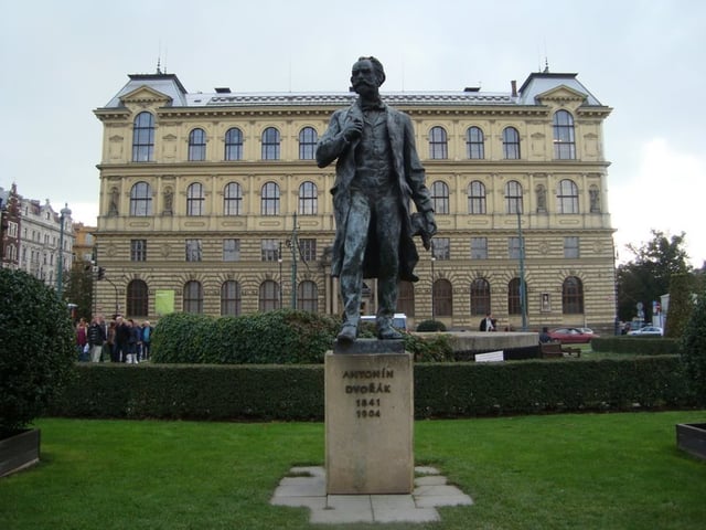 Statue of Antonín Dvořák in Prague.