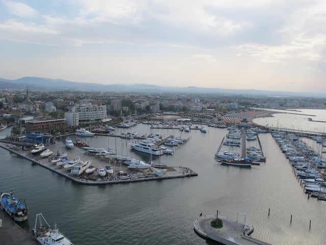 View of Rimini Marina, San Giuliano Mare