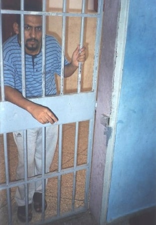 Sahrawi human-rights defender Ali Salem Tamek in Ait Meloul Prison, Morocco