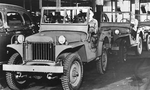 Willys MA on assembly line, 1941.