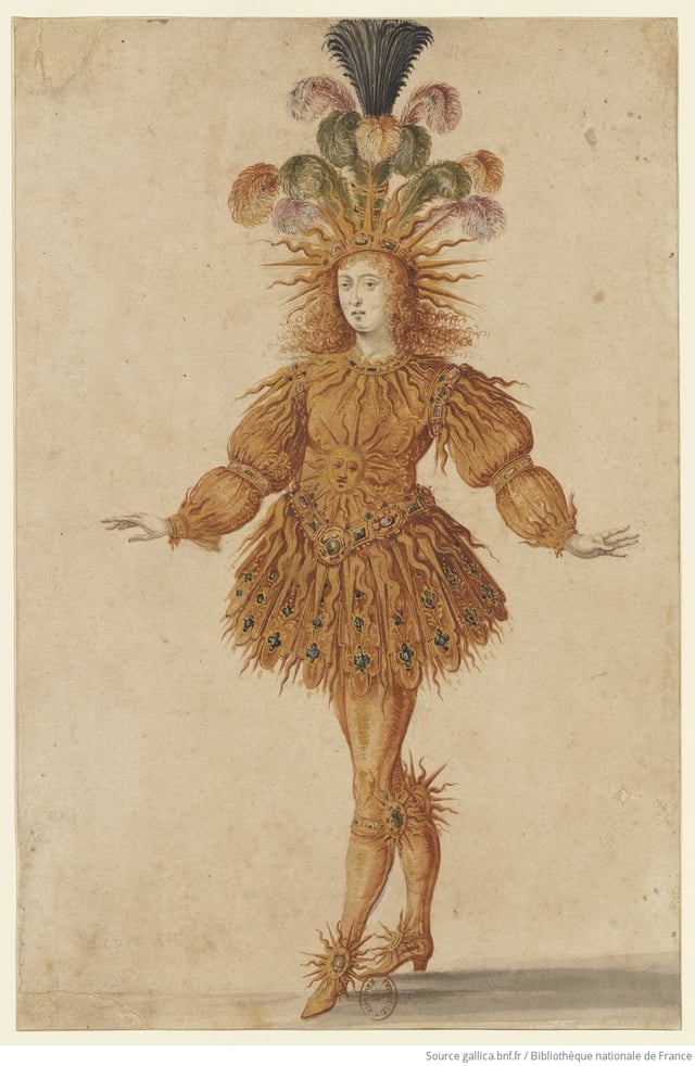 Louis XIV in costume for the Ballet Royal de la Nuit (1653)
