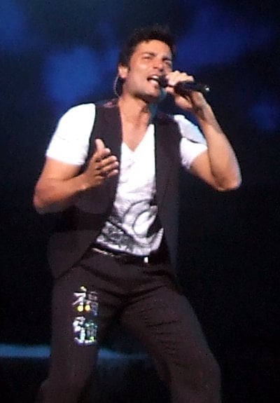 Chayanne during a concert in Managua, Nicaragua