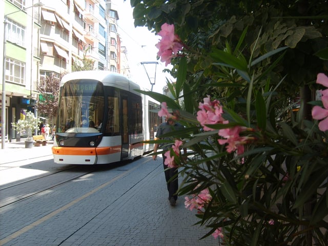 Estram, the city's tram service.