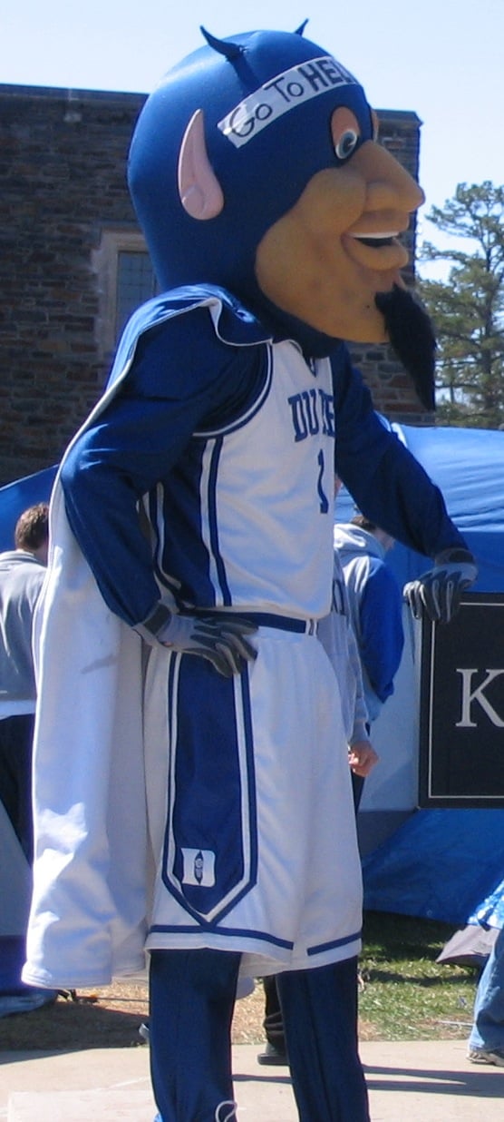 Duke Blue Devils mascot.