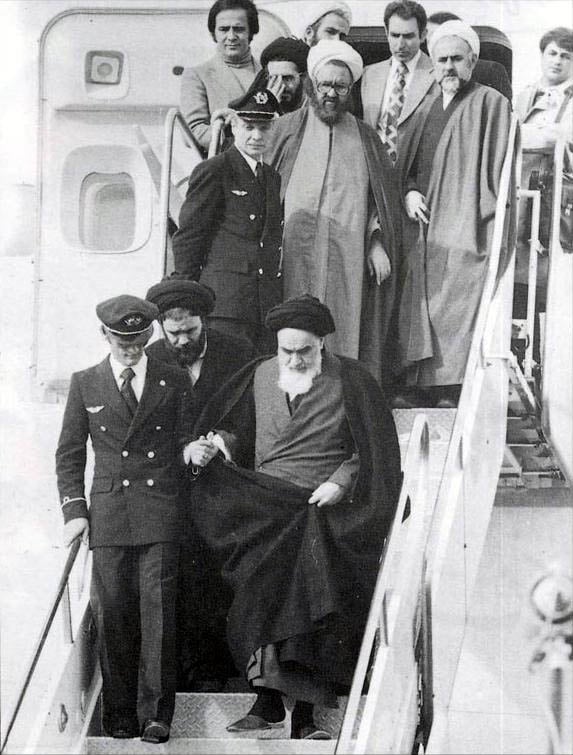 Ruhollah Khomeini's return to Iran from exile, on February 1, 1979