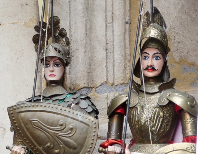 The marionettes used in the Opera dei Pupi
