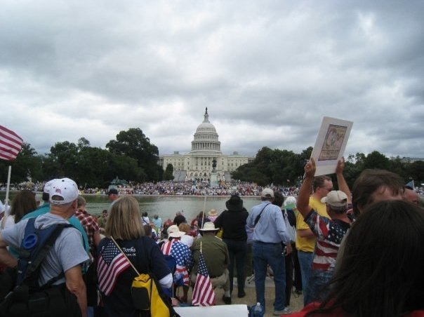 Tea Party protesters at the Taxpayer March on Washington, September 12, 2009
