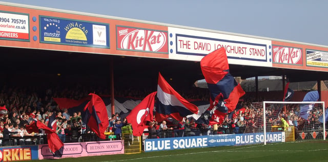 Bootham Crescent is the home ground of York City