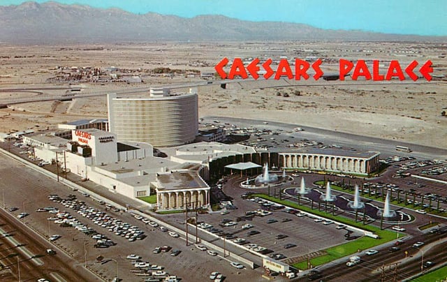 Caesars Palace in 1970, where Sinatra performed from 1967 to 1970 and 1973 onwards