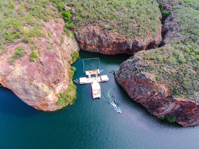 A river canyon on the São Francisco river.