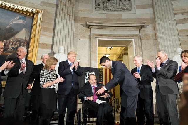 Dole is presented with the Congressional Gold Medal