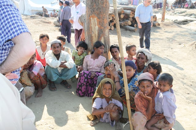 displaced Rohingya people of Myanmar