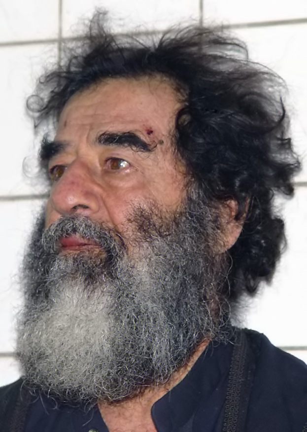 Saddam Hussein shortly after capture