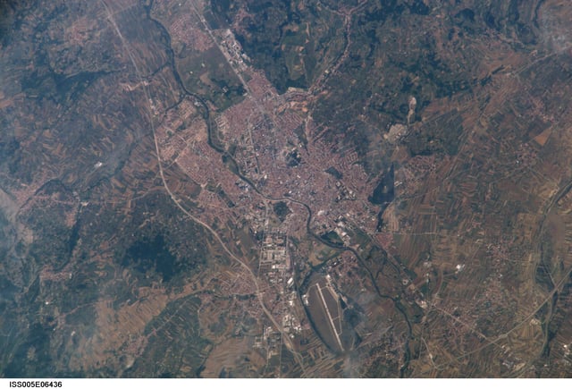 Niš from space.