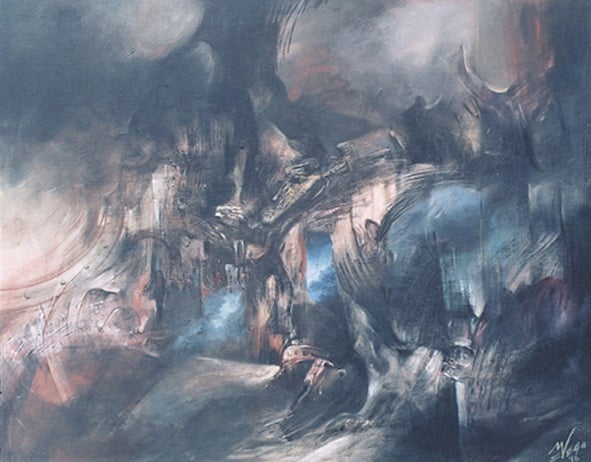 Visit to hell by Mexican artist Mauricio García Vega.