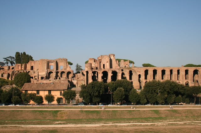 Domus Augustana of Palatine Hill in Rome, the origin of the term "palace"