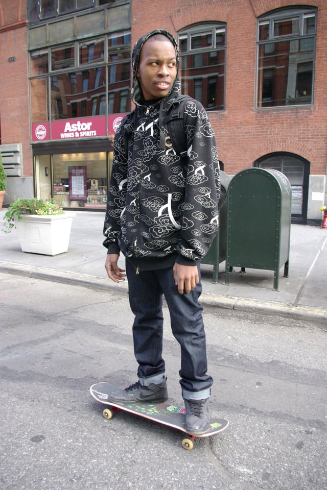 Skateboarder in Manhattan, New York