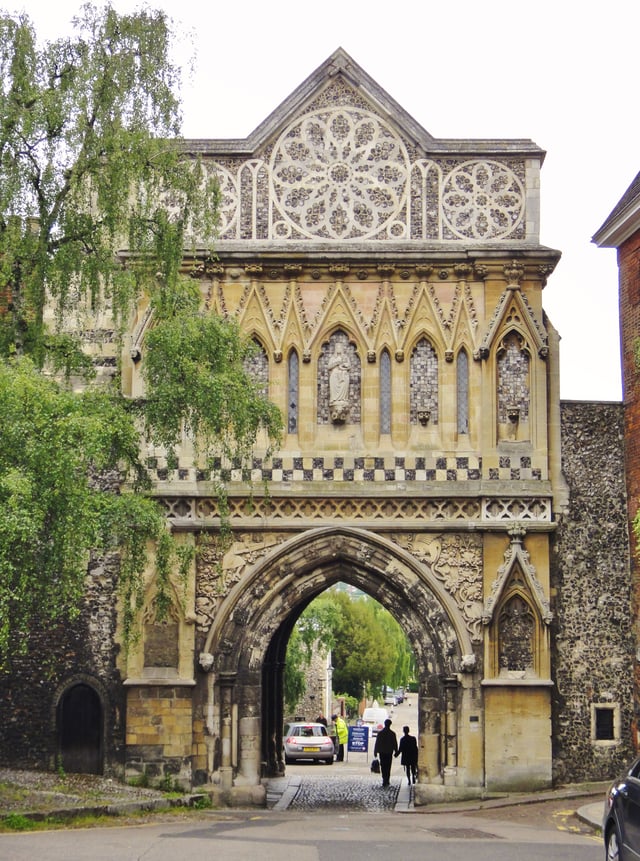 St Ethelbert's Gate at Tombland was built as penance for riots which occurred in the 1270s.