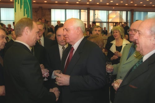Gorbachev attended the Inauguration of Vladimir Putin in May 2000