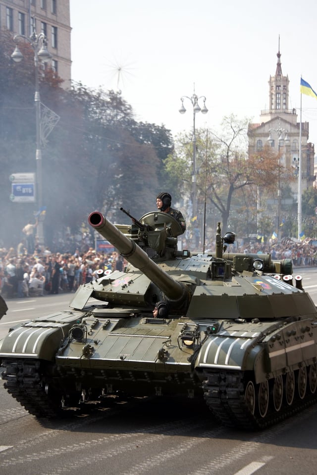 Ukrainian T-64BM Bulat on parade