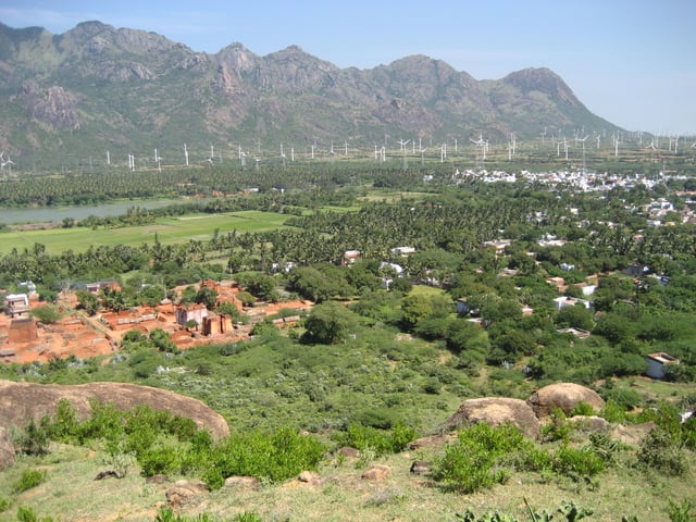 Wind farm in Muppandal and Aralvaimozhi region near Nagercoil