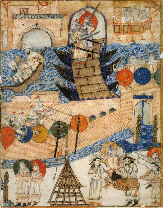 Siege of Baghdad by the Mongols led by Hulagu Khan in 1258