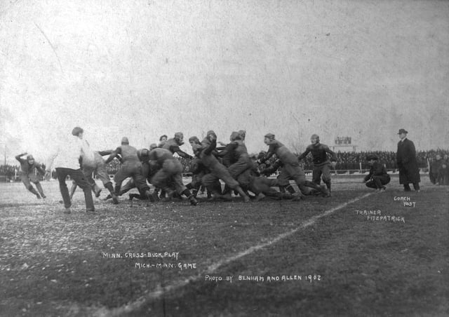1902 football game between the University of Minnesota and the University of Michigan