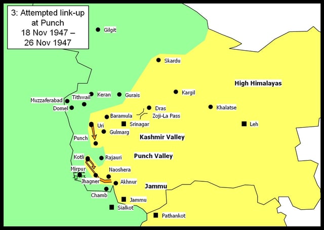 Attempted link-up at Poonch 18 November 1947 – 26 November 1947