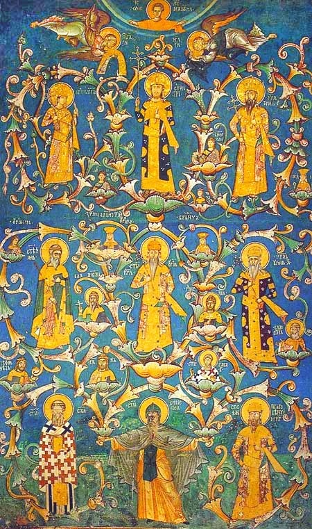 A medieval fresco from the Monastery of Decani in 1335