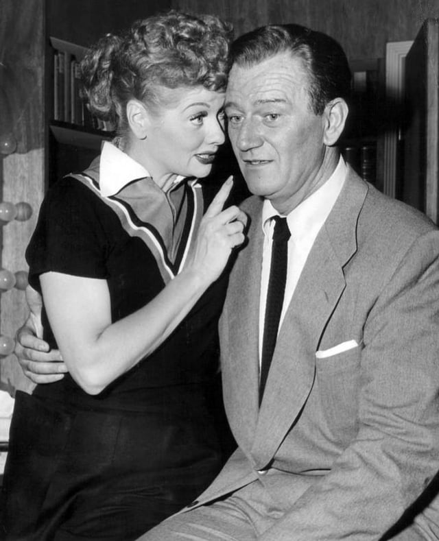 With Lucille Ball in I Love Lucy, 1955