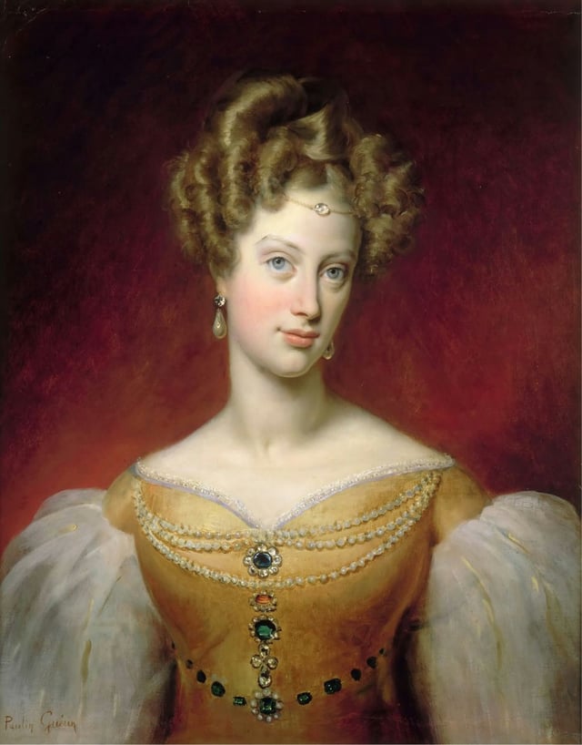 Marie-Caroline of the Two Sicilies - Duchess of Berry, by Jean-Baptiste Paulin Guérin, late 1820s.