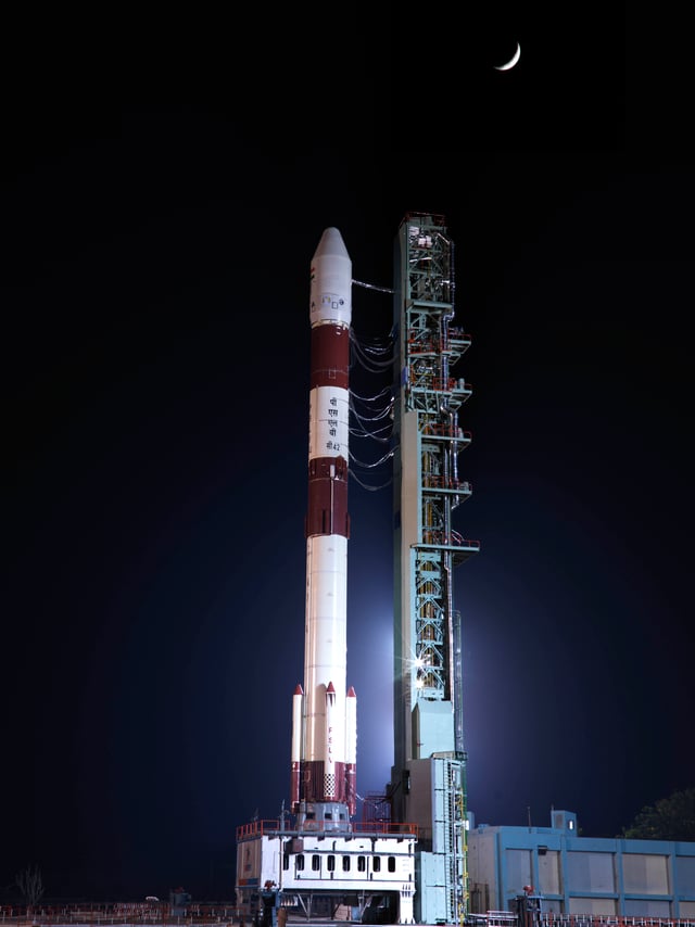 PSLV C42 on the First Launch Pad