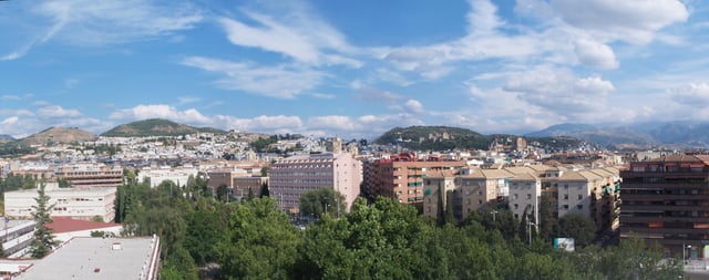 A panoramic view of Granada city, 2013