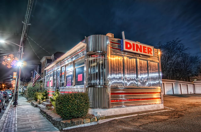 A 1950s-style diner in Orange, Essex County
