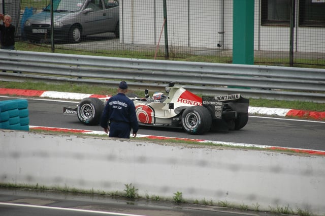 Button's first win occurred at the 2006 Hungarian Grand Prix.